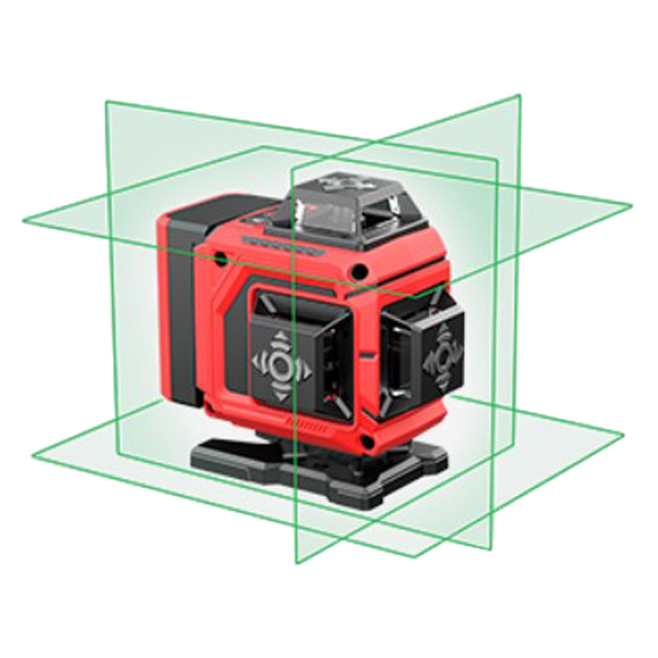 Нивелир лазерный CONDTROL NivoTec 4D 4 х 360, 30/60 м, ±0,3 мм/м, зеленый луч, 3,7В 3000 мАч Li-Ion (1-2-481)