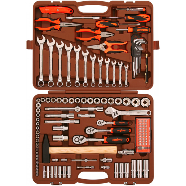Набор инструмента Ombra 1/4", 3/8" и 1/2" DR 131 предмет (OMT131S)