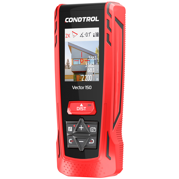 Дальномер лазерный CONDTROL Vector 150 до 150 м, красный луч, 3,7 В 2500 мАч Li-ion (1-4-121)