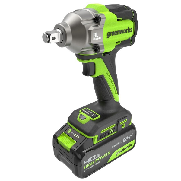 Гайковерт аккумуляторный ударный Greenworks IW3450 1 х 4,0 Ач (3805007CUB)