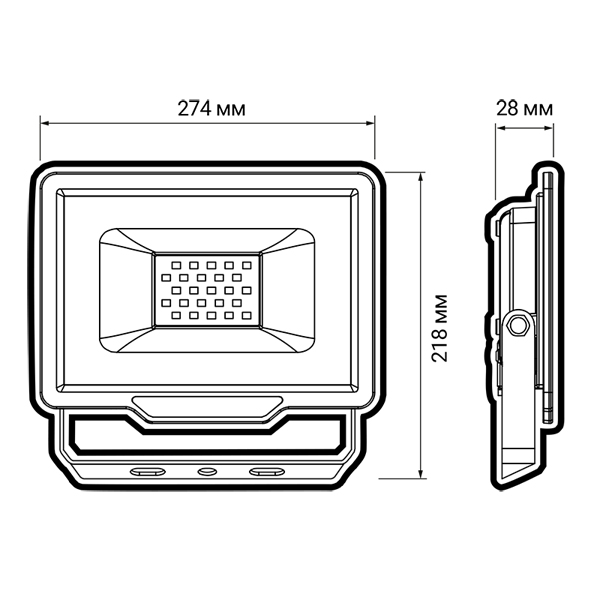 Прожектор JazzWay PFL-C3 100 Вт 6500K (552787)