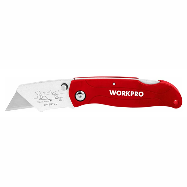 Нож складной WORKPRO 160/100 мм (WP211002)