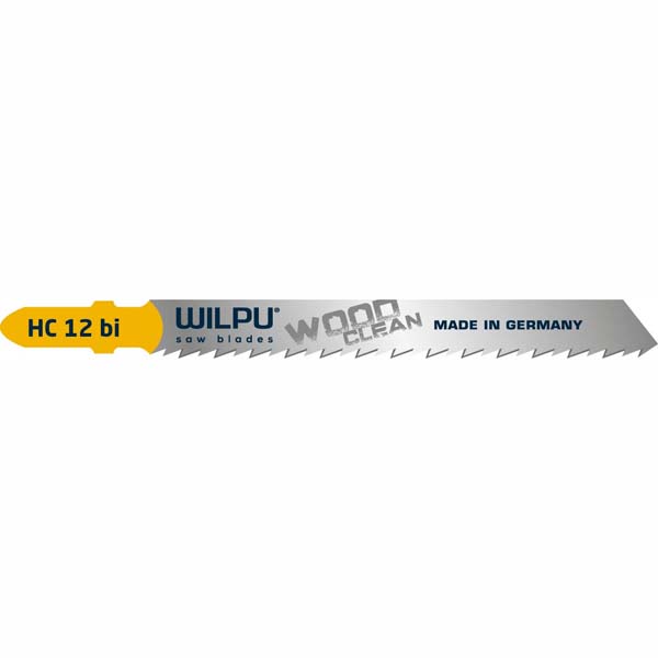 Пилка для электролобзика WILPU HC 12 Bi-Metall T101BF по дереву 100/75 мм зуб 2,5 мм (211100005)