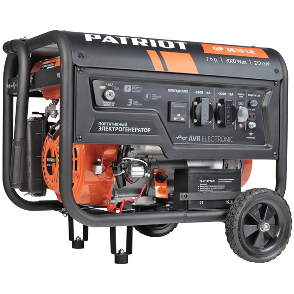 Генератор бензиновый PATRIOT GP 3810LE (474101550)