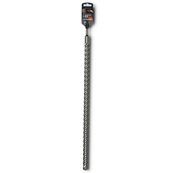 Бур METALLICA Ultra SDS-Plus 22 х 600/550 мм, Х-напайка, 4 спирали (905722)