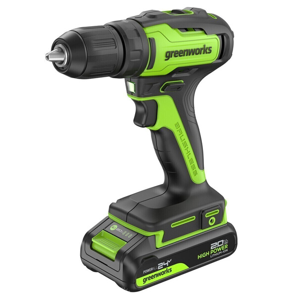 Дрель аккумуляторная Greenworks GD24DD35 1 х 2,0 Ач (3704007CUA)
