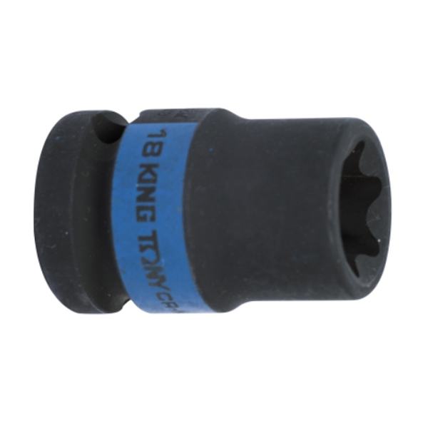 Головка торцевая KING TONY ударная TORX E-стандарт 1/2" E18 (457518M)