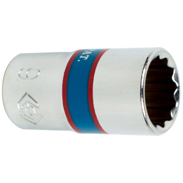 Головка торцевая KING TONY стандартная 12-гранная 1/4" 9 мм (233009M)
