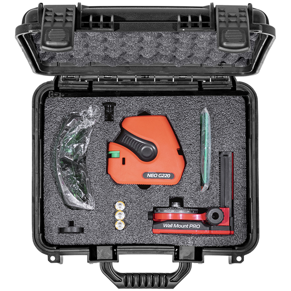Нивелир лазерный CONDTROL NEO G220 Kit 30/60 м, ±0,3 мм/м, зеленый луч, 3 x 1,5В АА LR6 (1-2-401)