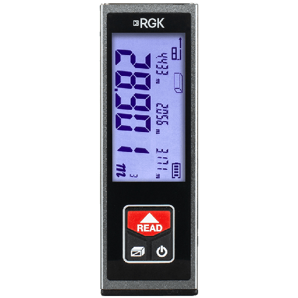 Дальномер лазерный RGK D40 до 40 м, красный луч, 1 х 3,7 В (770057)