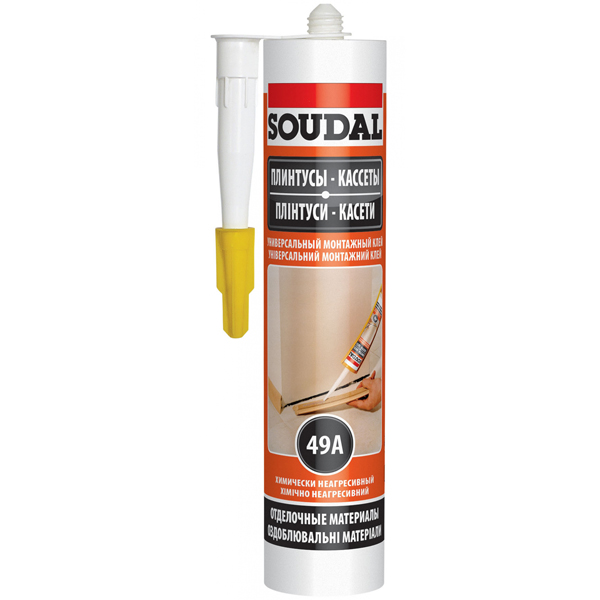 Клей монтажный SOUDAL 49А универсальный 280 мл (120233)