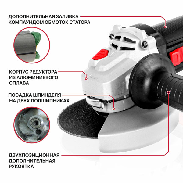 Шлифмашина угловая P.I.T. PWS125-C11 (PWS125-C11)
