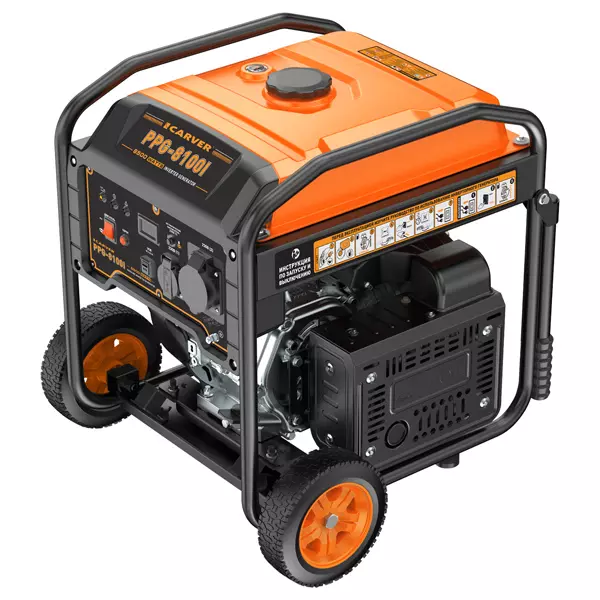 Генератор бензиновый инверторный CARVER PPG -8100I (01.020.00059)