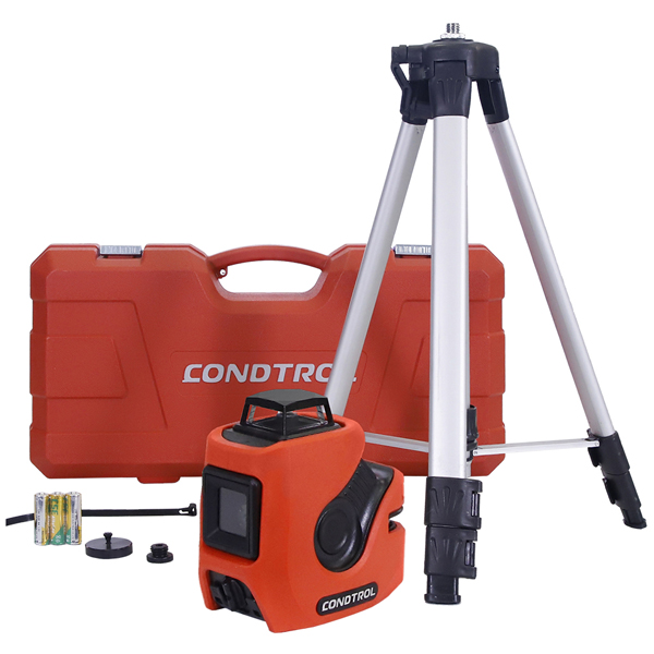Нивелир лазерный CONDTROL NEO X1-360 Set 1 х 360, 20/60 м, ±0,3 мм/м, красный луч, 3 x 1,5В АА LR6 (1-2-138)