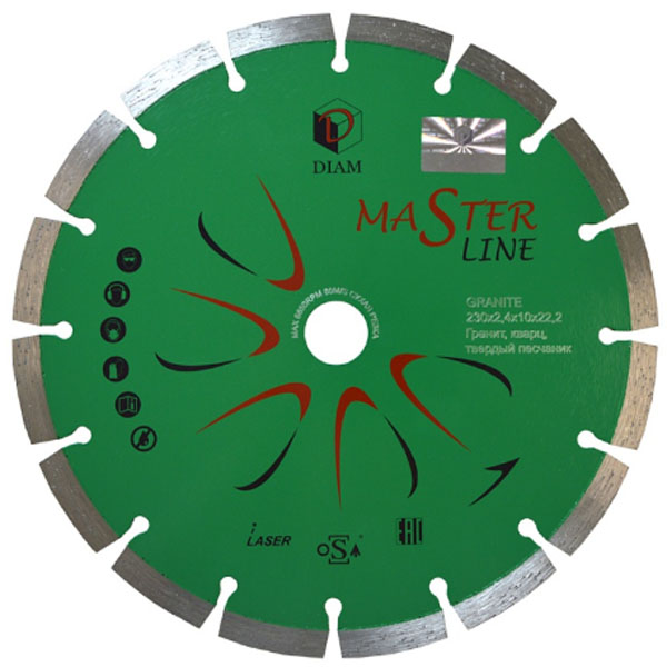 Диск алмазный DIAM Master Line 230 х 22,2 мм гранит (000597)