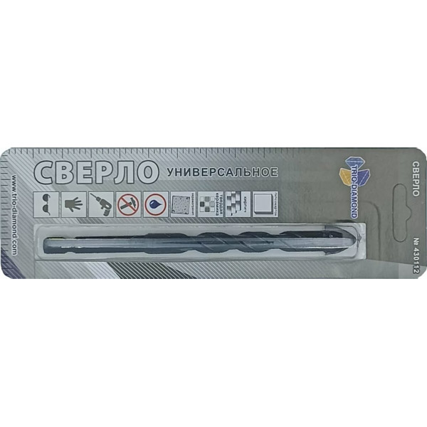 Сверло по керамике и стеклу TRIO-DIAMOND 12 мм универсальное (430112)
