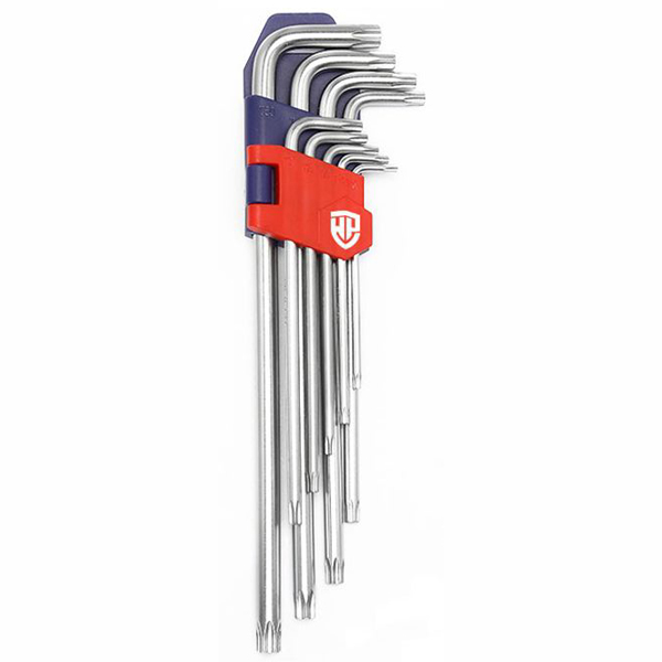 Набор ключей шестигранных удлиненных WORKPRO TORX с отверстием 9 шт (WP222003)