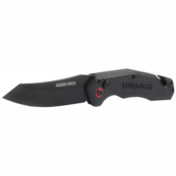 Нож складной SWISS+TECH быстрооткрывающийся (ST014015)