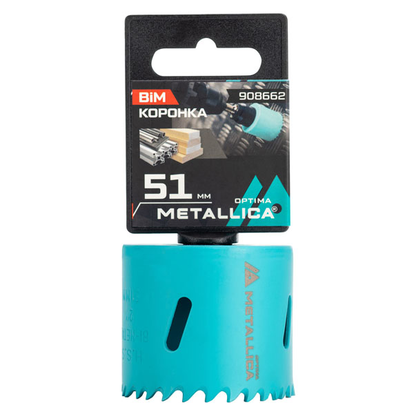 Коронка биметаллическая METALLICA Optima 51 мм (908662)
