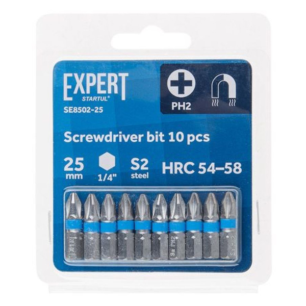 Бита STARTUL EXPERT PH2 х 25 мм 10 шт (SE8502-25)