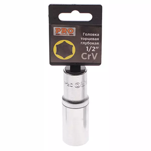 Головка торцевая глубокая STARTUL PRO 6-гранная 1/2" 27 мм (PRO-52127)