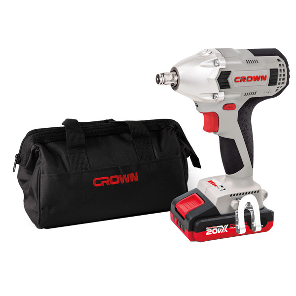 Гайковерт аккумуляторный ударный CROWN CT22015HX-2 TB 2 х 2,0 Ач (CT22015HX-2 TB)