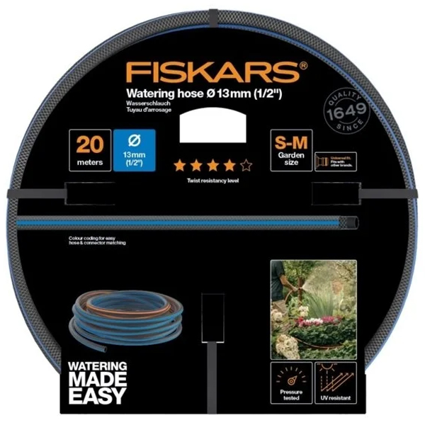 Шланг поливочный FISKARS Q4 1/2" 20 м (1027104)