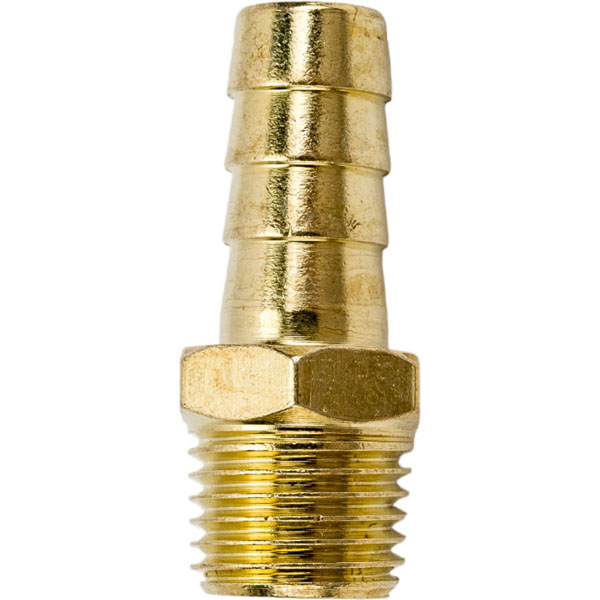 Соединение ECO наружняя резьба 1/4" на елочку 10 мм латунь (AB-MT14/E10)