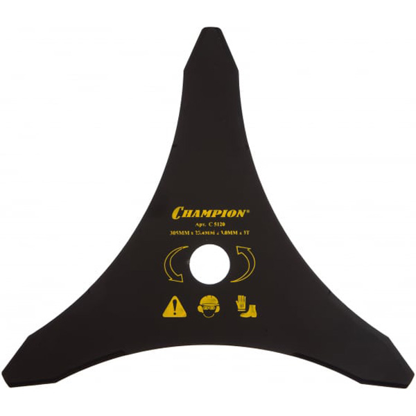 Нож для жесткой травы CHAMPION 3z х 305 х 25,4 мм тип В (C5120)