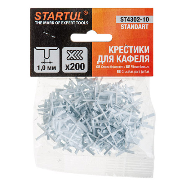 Крестики для плитки STARTUL STANDART 1,0 мм 200 шт (ST4302-10)