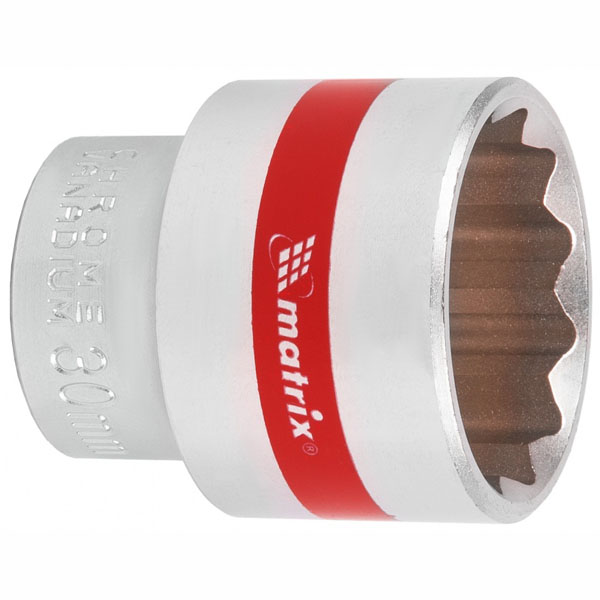 Головка хромированная Matrix 12 гр 30 мм (13697)