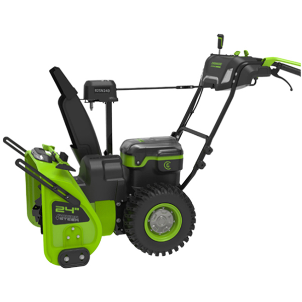 Машина снегоуборочная аккумуляторная Greenworks GD82ST56 82V 3 х 5,0 Ач, выброс 15 м, ковш 61 х 51 (2602807UG3)