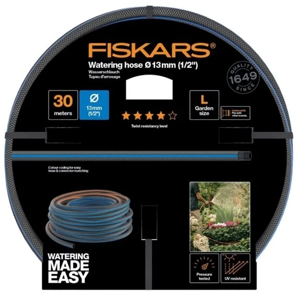 Шланг поливочный FISKARS Q4 1/2" 30 м (1027105)