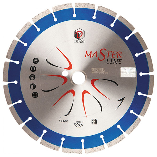 Диск алмазный DIAM Master Line 150 х 22,2 мм железобетон (000500)