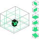 Нивелир лазерный AMO LN 4D-360-4 4 х 360, 20 м, ±3 мм/10 м, зеленый луч, Li-Ion 3000 мАч (851698)